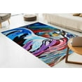 thumbnail image 1 of Abstract Rugs, Gift For Him Rugs, 3D Printeds Rug, Colorful Rug, Rugs, Door Mat Rugs, Horse Rug, Animal Rug, Non Slip Rug, Living Room Rug, 1.7'x2.3' - 50x70 cm, 1 of 8