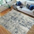 thumbnail image 1 of Abstract Rugs/Luxury Livingroom/Fashion Home Modern Area Rugs-Blue/Ivory/Beige/Multi Color, 1 of 7
