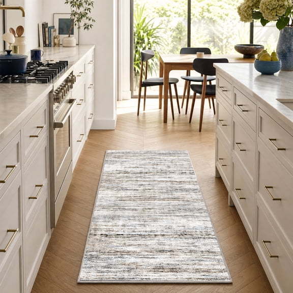 Abstract Runner Rug 2'x5' Washable Non-Slip Runner Rugs for Kitchen Bathroom Laundry Room Vintage Floor Carpet Runners for Hallway Entryway