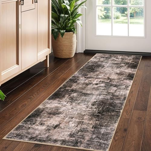 Abstract Runner Rug 2x5 Ft Washable Runners for Hallways, Non Slip ...