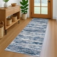 thumbnail image 1 of Brisasol Runner Rug for Floor 2x6 Washable Rug Runner Non Slip Carpet Runner for Hallway Kitchen Bedroom Entryway, Navy Blue/Gray/Neutral/Multi, 1 of 8