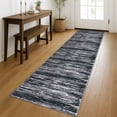 thumbnail image 1 of Brisasol Abstract Runner Rug 2x8 Washable Rug Runner for Hallways Non Slip Carpet Runner Indoor Runner for Hall Kitchen Bedroom Entryway, Black/White, 1 of 9