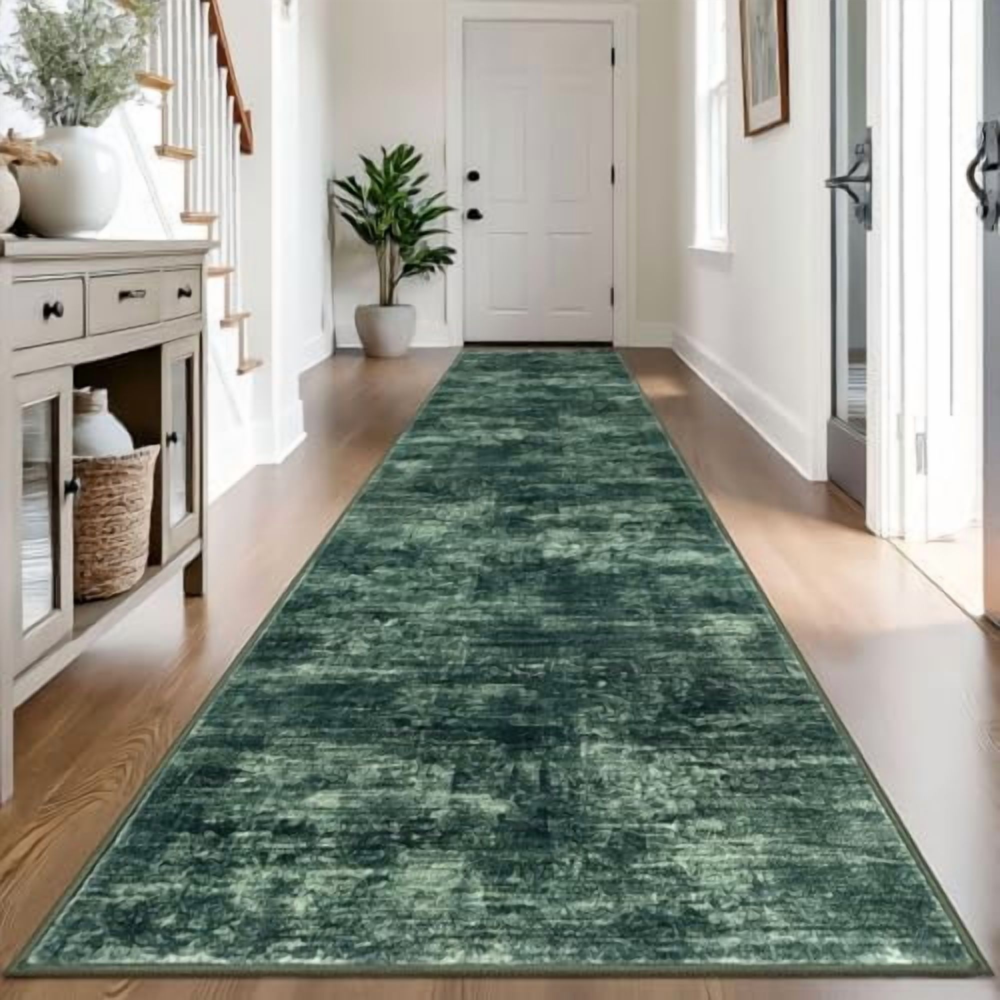 Abstract Runner Rug 3x14 Ft Washable Runners for Hallways, Non Slip ...