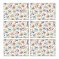 thumbnail image 1 of Abstract Rustic Lush Flowers Placemats for Dining Table Table Mats for Indoor Kitchen Dining Simple Fashion Dining Table Mats, 1 of 3