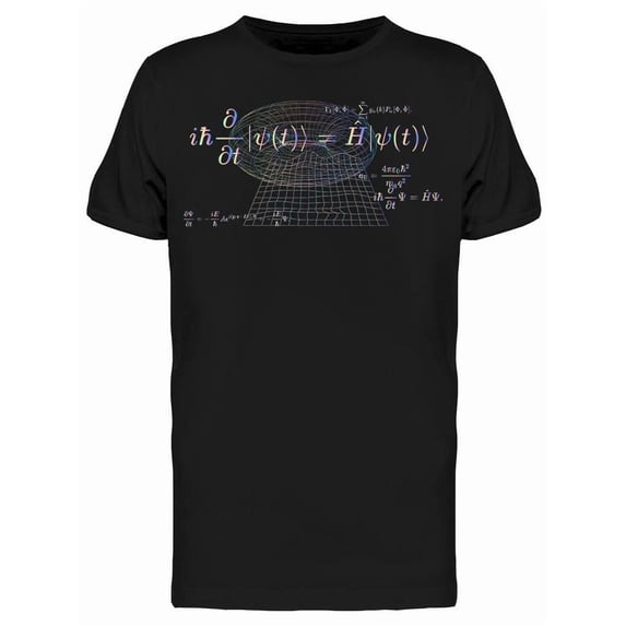 Abstract Scientific Formulas Tee Men's -Image by Shutterstock