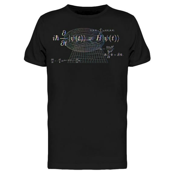 Abstract Scientific Formulas T-Shirt Men -Image by Shutterstock, Male x-Large