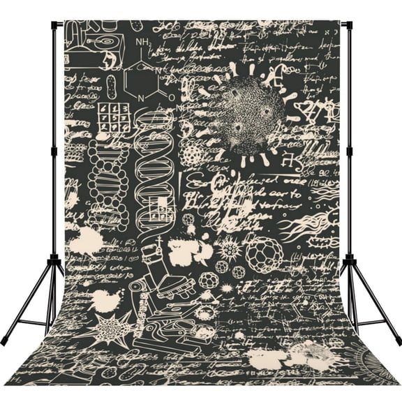 Abstract Scientific Vintage Science Photography Backdrop 5x7Ft Background for Photo Studio Video Recording Birthday Party Wedding Home Decor