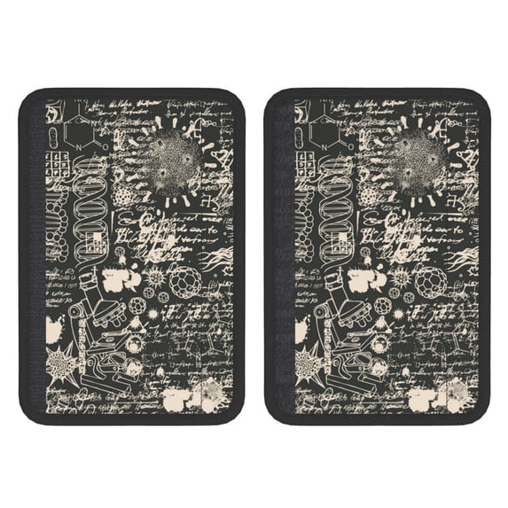 Abstract Scientific Vintage Science Seat Belt Shoulder Pad 2-Pack Soft Car Seatbelt Cover Adjustable Strap Breathable Comfort Pad