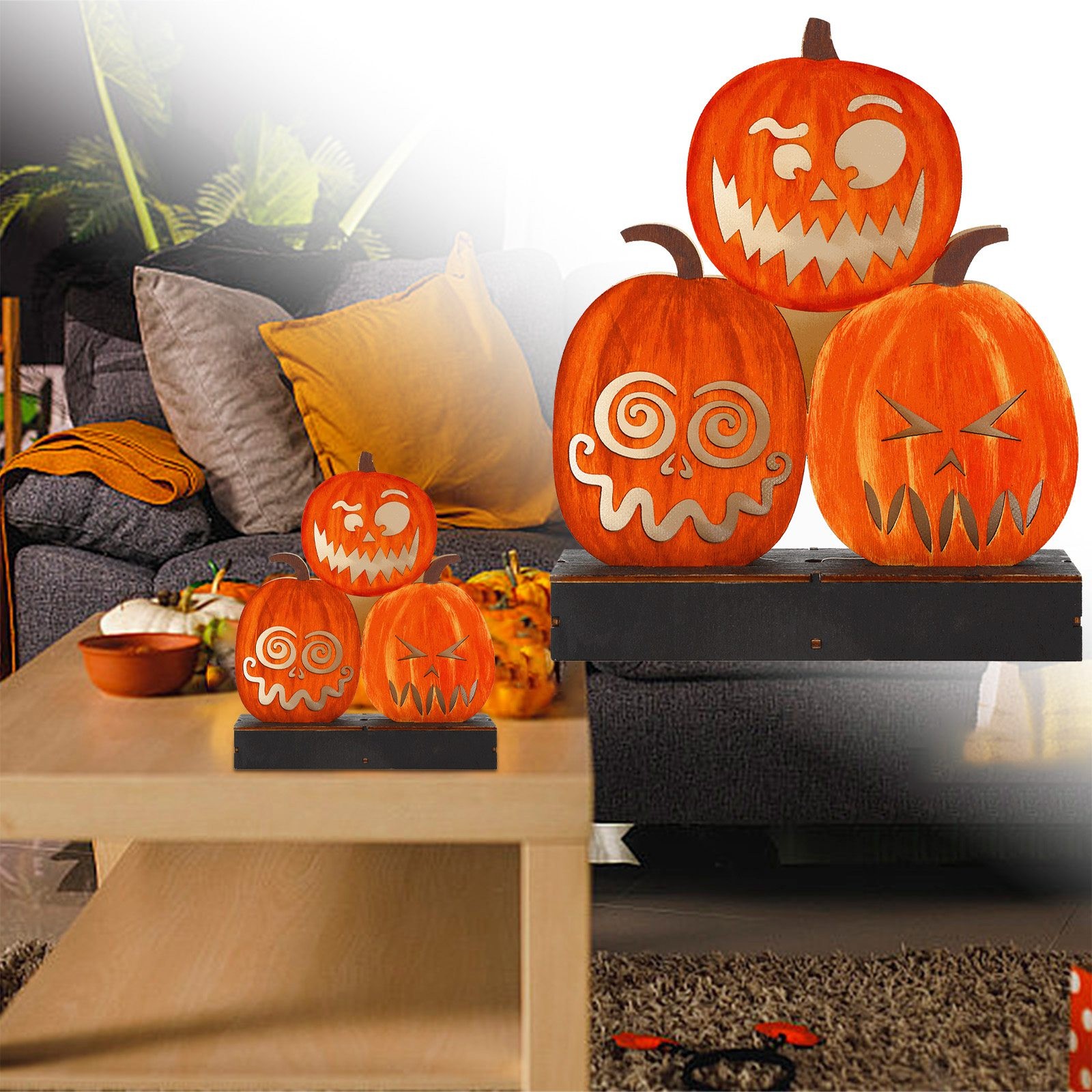 Abstract Sculptures Lime Christmas Decorations Indoor Statues And