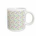 thumbnail image 1 of 3drose, Abstract Seamless Diagonal Square Pattern Background Design, 11oz Mug, 1 of 6