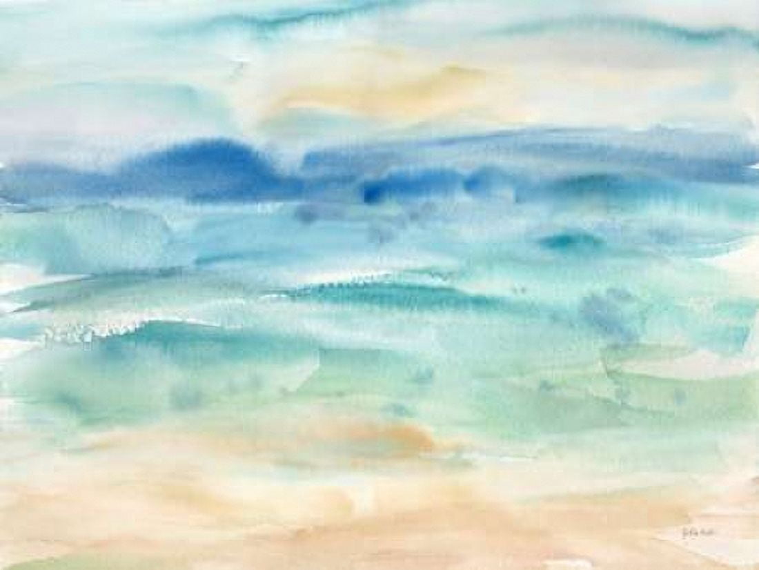 Abstract Seascape Canvas Art - Cynthia Coulter (22 x 28)