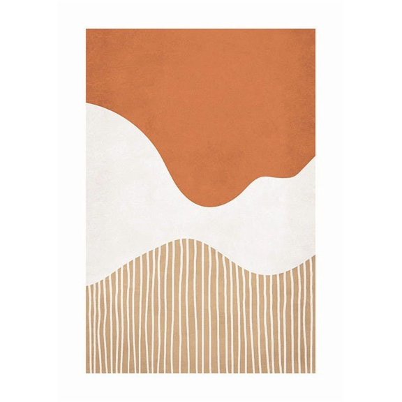 Abstract Shapes And Lines Print Wall Art Bedroom Wall Art