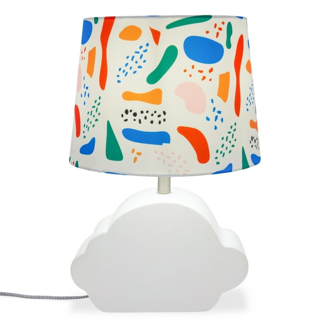 Abstract Shapes Shade with Ceramic Cloud Shaped Base by Drew Barrymore Flower Kids
