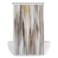 thumbnail image 1 of Abstract Shower Curtain - Water Repellent Fabric Shower Curtains Washable, Impressionist Artwork Vertical Paint Streaks Decorative Polyester Cloth Bathroom Curtains Modern Bath Decor 36"x72", 1 of 8