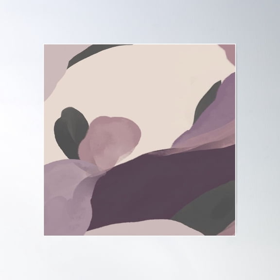 Abstract Silk Poster Wall Art, Modern Wall Decor For Living Room Bedroom, 24x24 UNFRAMED