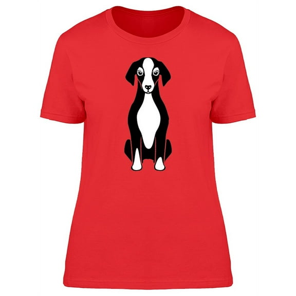 Abstract Sitting Dog T-Shirt Women -Image by Shutterstock, Female Medium