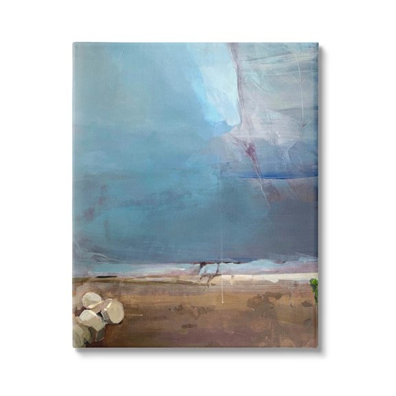 Abstract Sky Scenery Landscape Abstract Painting Gallery Wrapped Canvas Print Wall Art