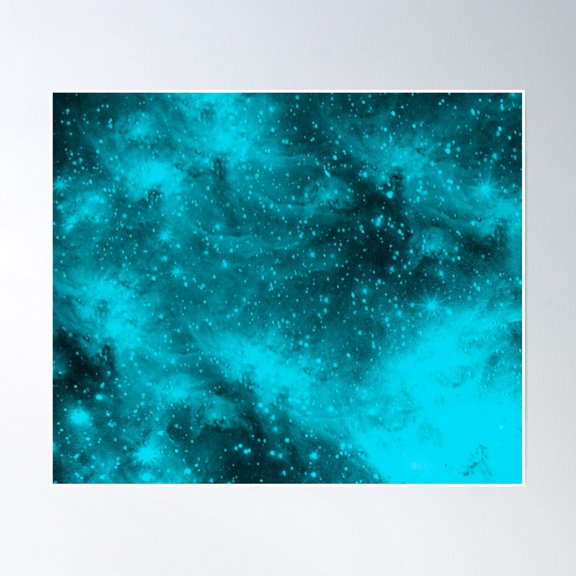 Abstract Sky Star Vibrant Colors Poster Wall Art, Modern Wall Decor, 12x18 UNFRAMED