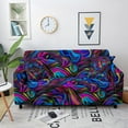 thumbnail image 1 of Abstract Sofa Slipcover Elastic Sofa Covers for Living Room Psychedelic Couch Cover L Shape Corner Sofa Cover 1/2/3/4 Seaters, 1 of 5