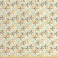 thumbnail image 1 of Ambesonne Abstract Fabric by the Yard Upholstery, Funky Molecule Like, 3 Yards, Orange Grey Pale Blue, 1 of 4