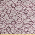 thumbnail image 1 of Ambesonne Abstract Fabric by the Yard Upholstery, Belts with Buckles Motifs, 2 Yards, White and Grey Pink, 1 of 4