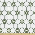 thumbnail image 1 of Ambesonne Abstract Fabric by the Yard Upholstery, Traditional Oriental Art, 2 Yards, White Olive Green, 1 of 5