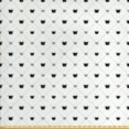 thumbnail image 1 of Ambesonne Abstract Fabric by the Yard Upholstery, Traditional Crown Sign, 3 Yards, White Black, 1 of 4