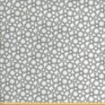 thumbnail image 1 of Ambesonne Retro Fabric by the Yard Upholstery, Grey White Balls Rounds, 2 Yards, Grey White, 1 of 4