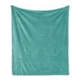thumbnail image 1 of Abstract Soft Flannel Fleece Blanket, Basic Simple Demonstration of Bumpy Wavy Horizontal Aquatic Stripes, Cozy Plush for Indoor and Outdoor Use, 50" x 60", Cadet Blue and Sea Green, by Ambesonne, 1 of 5
