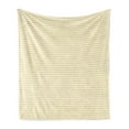 thumbnail image 1 of Abstract Soft Flannel Fleece Blanket, Geometric Simplistic Diamond Pattern in Soft Tones Creative Art Deco Style, Cozy Plush for Indoor and Outdoor Use, 60" x 80", Pale Yellow White, by Ambesonne, 1 of 6