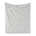 thumbnail image 1 of Abstract Soft Flannel Fleece Blanket, Simplistic Pattern of Hand Drawn Thin Line Whirlpool Circles in Neutral Tone, Cozy Plush for Indoor and Outdoor Use, 60" x 80", Pale Taupe White, by Ambesonne, 1 of 5