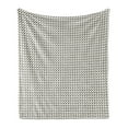 thumbnail image 1 of Abstract Soft Flannel Fleece Throw Blanket, Basic Diagonal Knots or Streaks Drawn by Hand in Monochrome Style, Cozy Plush for Indoor and Outdoor Use, 70" x 90", Charcoal Grey Eggshell, by Ambesonne, 1 of 6