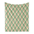 thumbnail image 1 of Abstract Soft Flannel Fleece Throw Blanket, Continuing Plaid Inspired Pattern in Pastel Tones, Cozy Plush for Indoor and Outdoor Use, 50" x 70", Multicolor, by Ambesonne, 1 of 5