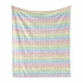 thumbnail image 1 of Abstract Soft Flannel Fleece Throw Blanket, Continuing Print of Colorful Pastel Tone Polka Dots on a Plain Background, Cozy Plush for Indoor and Outdoor Use, 50" x 70", Multicolor, by Ambesonne, 1 of 5