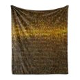 thumbnail image 1 of Abstract Soft Flannel Fleece Throw Blanket, Disco Theme Pattern Squares Digital Effect Pixel Mosaic Geometric Arrangement, Cozy Plush for Indoor and Outdoor Use, 50" x 70", Multicolor, by Ambesonne, 1 of 5