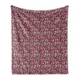 thumbnail image 1 of Abstract Soft Flannel Fleece Throw Blanket, Geometric Pattern of Leaf-like Shapes Mosaic Grid, Cozy Plush for Indoor and Outdoor Use, 50" x 60", Multicolor, by Ambesonne, 1 of 5