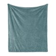 thumbnail image 1 of Abstract Soft Flannel Fleece Throw Blanket, Geometric Spiraling Hexagons an Graphical Pattern, Cozy Plush for Indoor and Outdoor Use, 60" x 80", Shamrock Green, by Ambesonne, 1 of 5