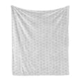 thumbnail image 1 of Abstract Soft Flannel Fleece Throw Blanket, Hand Drawn Like Artwork of Starfish Repetitive Ornaments Pattern, Cozy Plush for Indoor and Outdoor Use, 60" x 80", Charcoal Grey and White, by Ambesonne, 1 of 5