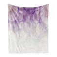 thumbnail image 1 of Abstract Soft Flannel Fleece Throw Blanket, Hazy Circles Background Blurry Digital Gradient Pastel Tones, Cozy Plush for Indoor and Outdoor Use, 70" x 90", Coconut Violet Lilac, by Ambesonne, 1 of 5
