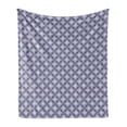 thumbnail image 1 of Abstract Soft Flannel Fleece Throw Blanket, Intertwined Polka Dots Inspired Motifs Pastel Lilac Tones Pattern, Cozy Plush for Indoor and Outdoor Use, 70" x 90", Indigo Purpleblue, by Ambesonne, 1 of 6