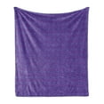 thumbnail image 1 of Abstract Soft Flannel Fleece Throw Blanket, Old Fashioned Cassette Illustrations Digital 80s 90s, Cozy Plush for Indoor and Outdoor Use, 50" x 70", Ceil Blue Violet, by Ambesonne, 1 of 6