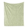 thumbnail image 1 of Abstract Soft Flannel Fleece Throw Blanket, Overlapping Circles in Green and Grey Shades Abstract Symmetric Tile, Cozy Plush for Indoor and Outdoor Use, 50" x 60", Green Pale Grey White, by Ambesonne, 1 of 5