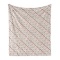 thumbnail image 1 of Abstract Soft Flannel Fleece Throw Blanket, Pastel Triangles with Polka Dots Pattern Bohemian Inspirations Geometric Design, Cozy Plush for Indoor and Outdoor Use, 60" x 80", Multicolor, by Ambesonne, 1 of 5