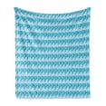 thumbnail image 1 of Abstract Soft Flannel Fleece Throw Blanket, Pool Tile Look Honeycomb Rhythmic Illustration, Cozy Plush for Indoor and Outdoor Use, 60" x 80", Sea Blue Blue, by Ambesonne, 1 of 5