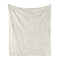 thumbnail image 1 of Abstract Soft Flannel Fleece Throw Blanket, Repeating Circles or Round Blots in Monochrome Hazy Soft Tones, Cozy Plush for Indoor and Outdoor Use, 50" x 60", Eggshell Pale Tan, by Ambesonne, 1 of 5
