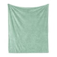 thumbnail image 1 of Abstract Soft Flannel Fleece Throw Blanket, Repetitive Design Geometric Points Lines Braided Look Pattern, Cozy Plush for Indoor and Outdoor Use, 50" x 60", Almond Green and Mint Green, by Ambesonne, 1 of 5