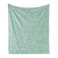 thumbnail image 1 of Abstract Soft Flannel Fleece Throw Blanket, Repetitive Design Geometric Points Lines Braided Look Pattern, Cozy Plush for Indoor and Outdoor Use, 70" x 90", Almond Green and Mint Green, by Ambesonne, 1 of 5