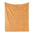 thumbnail image 1 of Abstract Soft Flannel Fleece Throw Blanket, Repetitive Origami Inspired Knots Retro Look Geometric Pattern, Cozy Plush for Indoor and Outdoor Use, 50" x 70", Mustard Pastel Pink, by Ambesonne, 1 of 5