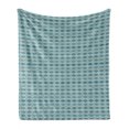 thumbnail image 1 of Abstract Soft Flannel Fleece Throw Blanket, Rhombuses Symmetric and Horizontal, Cozy Plush for Indoor and Outdoor Use, 50" x 60", Cadet Blue Slate Blue, by Ambesonne, 1 of 5