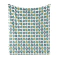thumbnail image 1 of Abstract Soft Flannel Fleece Throw Blanket, Simple Background Motifs Fanning Swirling Repetitive Creativity Setting, Cozy Plush for Indoor and Outdoor Use, 60" x 80", Multicolor, by Ambesonne, 1 of 6